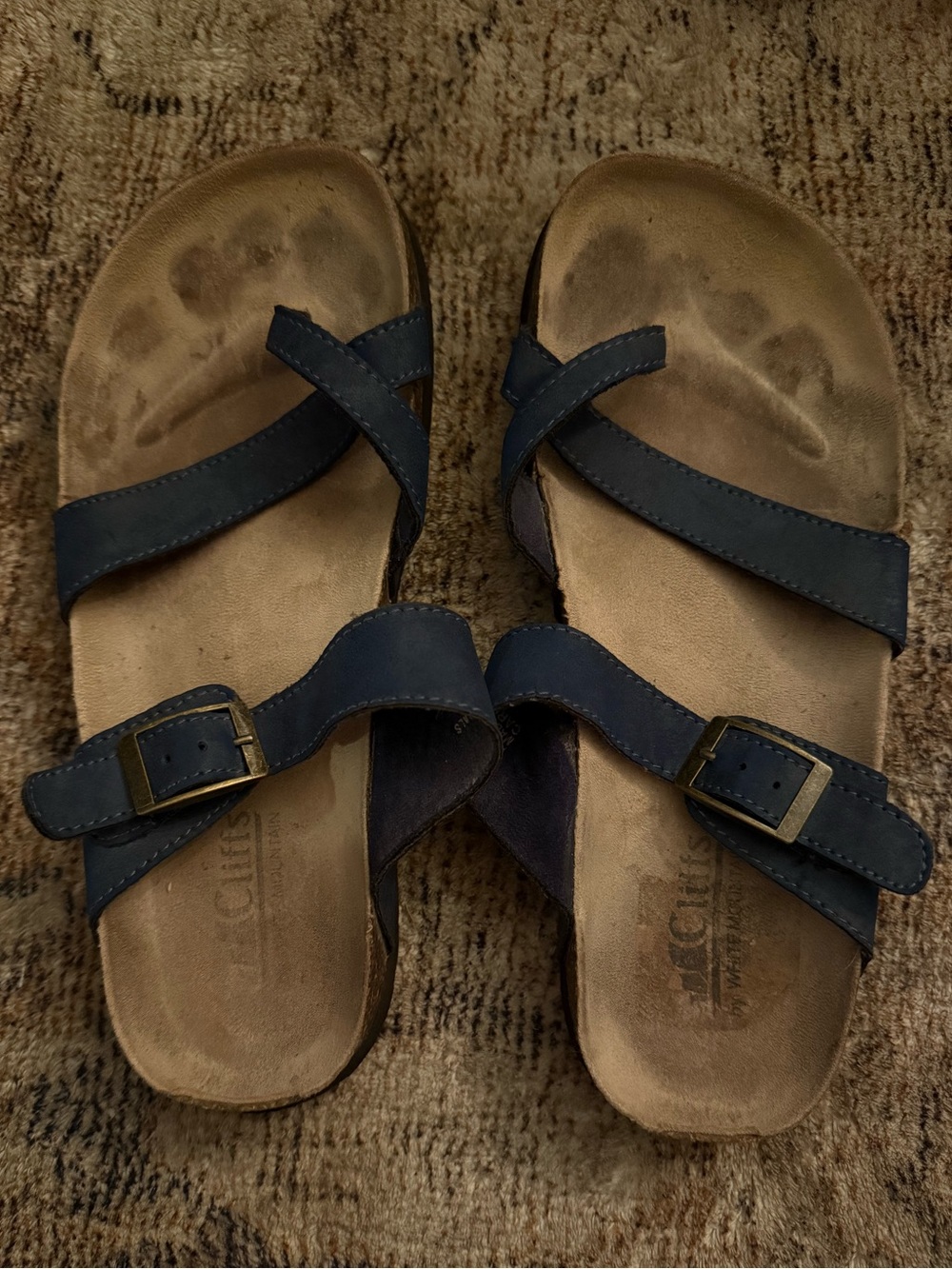 Well Worn Womens Navy Sandals